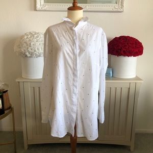 Beate Heymann Button Down, Gold Dots